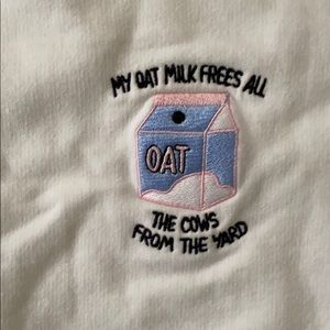 EUC oatmilk sweatshirt